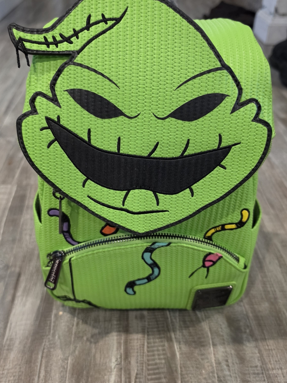 Disney Neon Green Oogie Boogie Mini Backpack - Picture 1 of 7